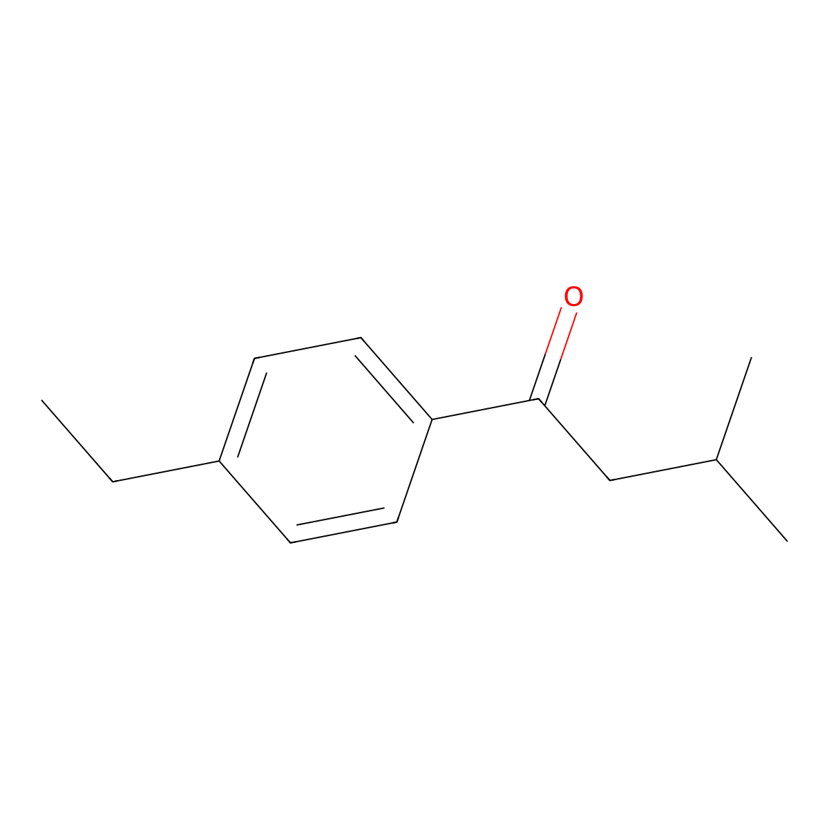 1-(4-Ethylphenyl)-3-methylbutan-1-one molecular structure, CAS 137128-80-4