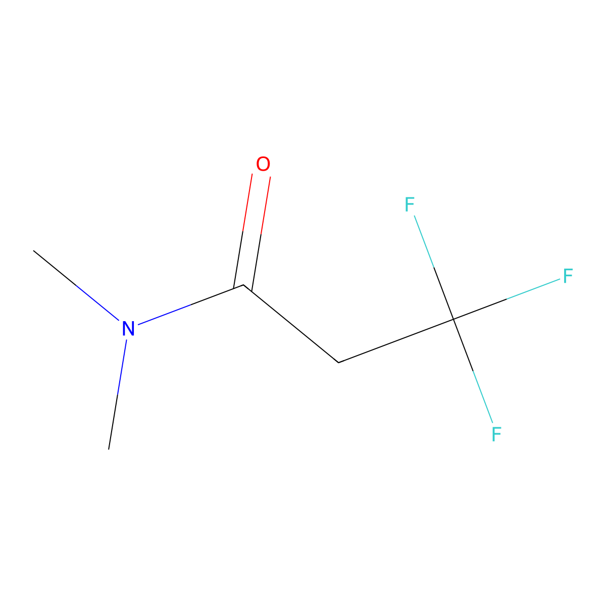 3,3,3-trifluoro-N,N-dimethylpropanamide molecular structure, CAS 137131-14-7