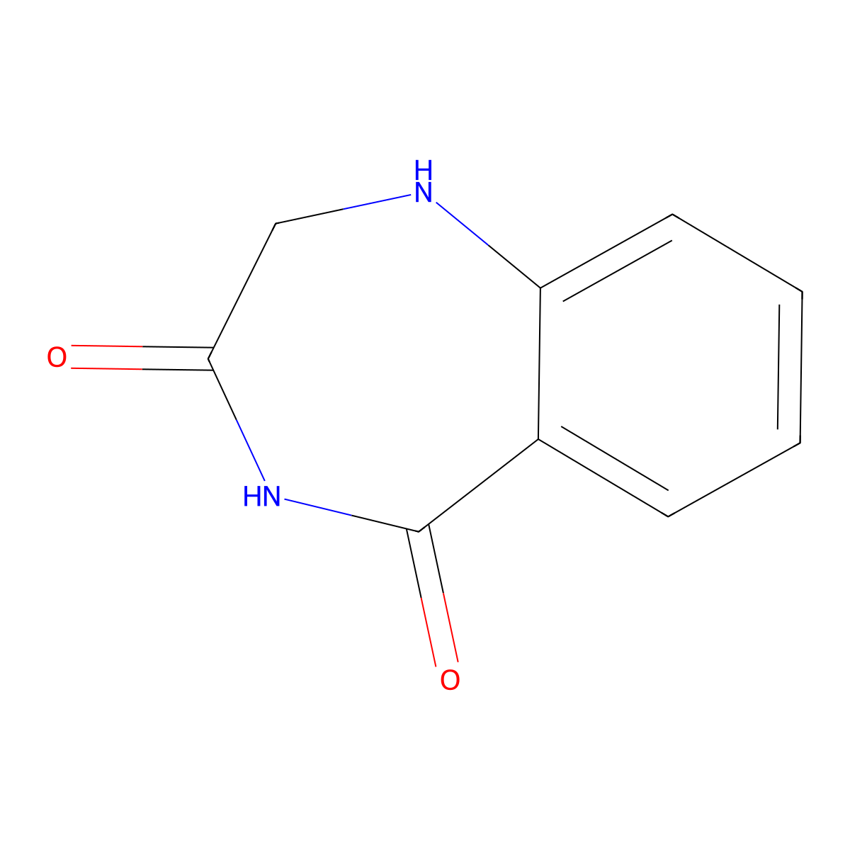 2,3,4,5-tetrahydro-1H-1,4-benzodiazepine-3,5-dione molecular structure, CAS 137133-35-8