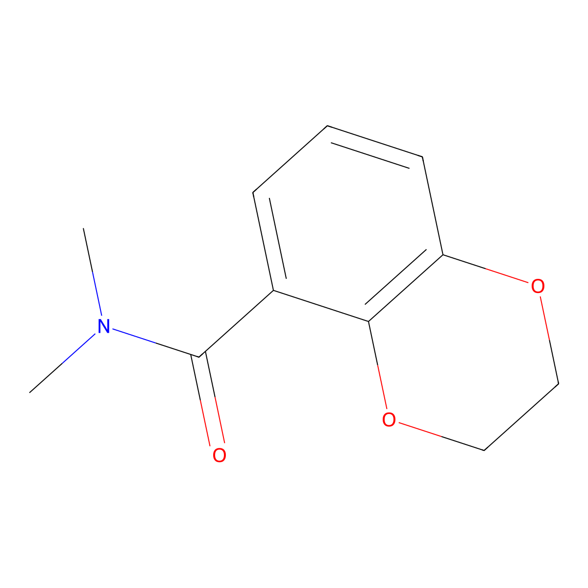 N,N-dimethyl-2,3-dihydro-1,4-benzodioxine-5-carboxamide molecular structure, CAS 1371348-54-7