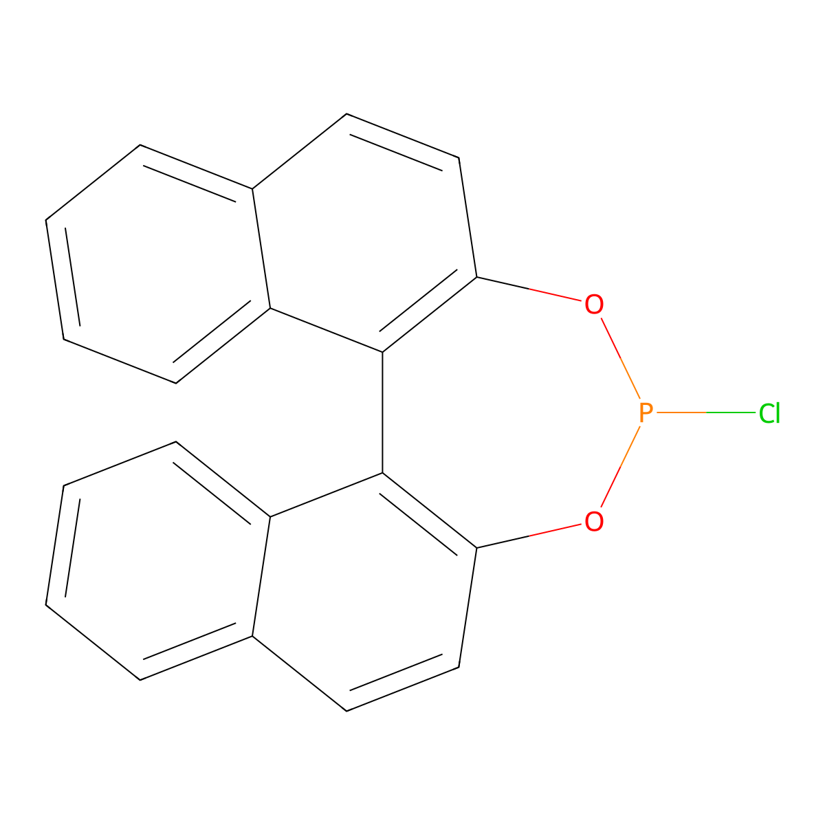 13-Chloro-12,14-dioxa-13-phosphapentacyclo[13.8.0.02,11.03,8.018,23]tricosa-1(15),2(11),3,5,7,9,16,18,20,22-decaene molecular structure, CAS 137156-22-0