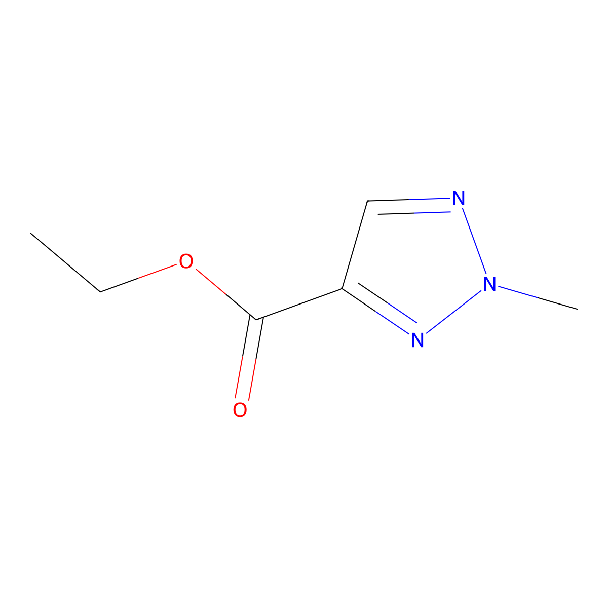 ethyl 2-methyl-2H-1,2,3-triazole-4-carboxylate molecular structure, CAS 137156-34-4