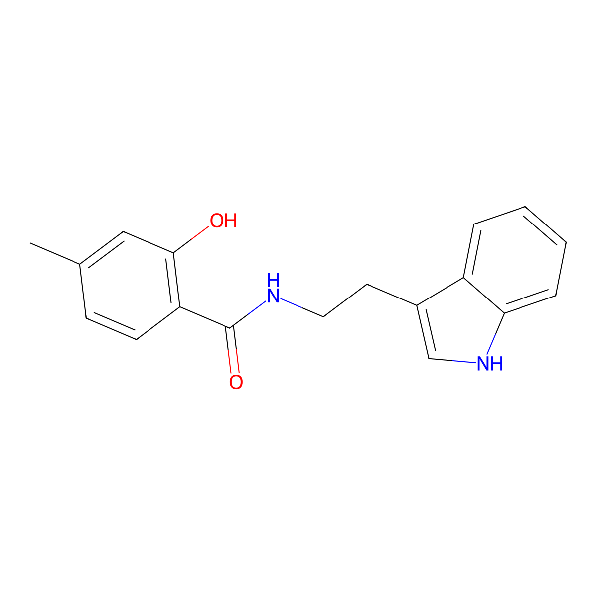 p-methyl-N-salicyloyl Tryptamine molecular structure, CAS 1371564-45-2