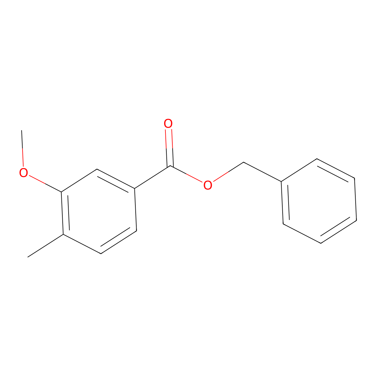 Benzyl 3-methoxy-4-methylbenzoate molecular structure, CAS 1371576-62-3