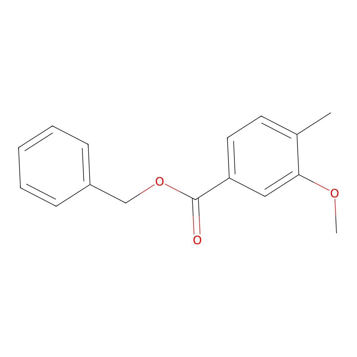Benzyl 3-methoxy-4-methylbenzoate molecular structure, CAS 1371576-62-3