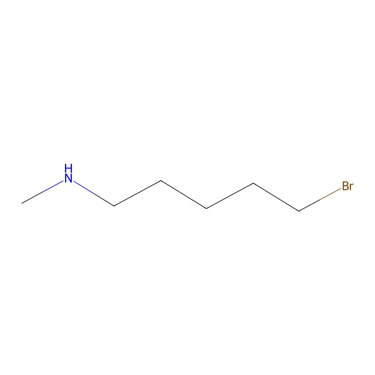 (5-Bromopentyl)(methyl)amine molecular structure, CAS 1371636-67-7