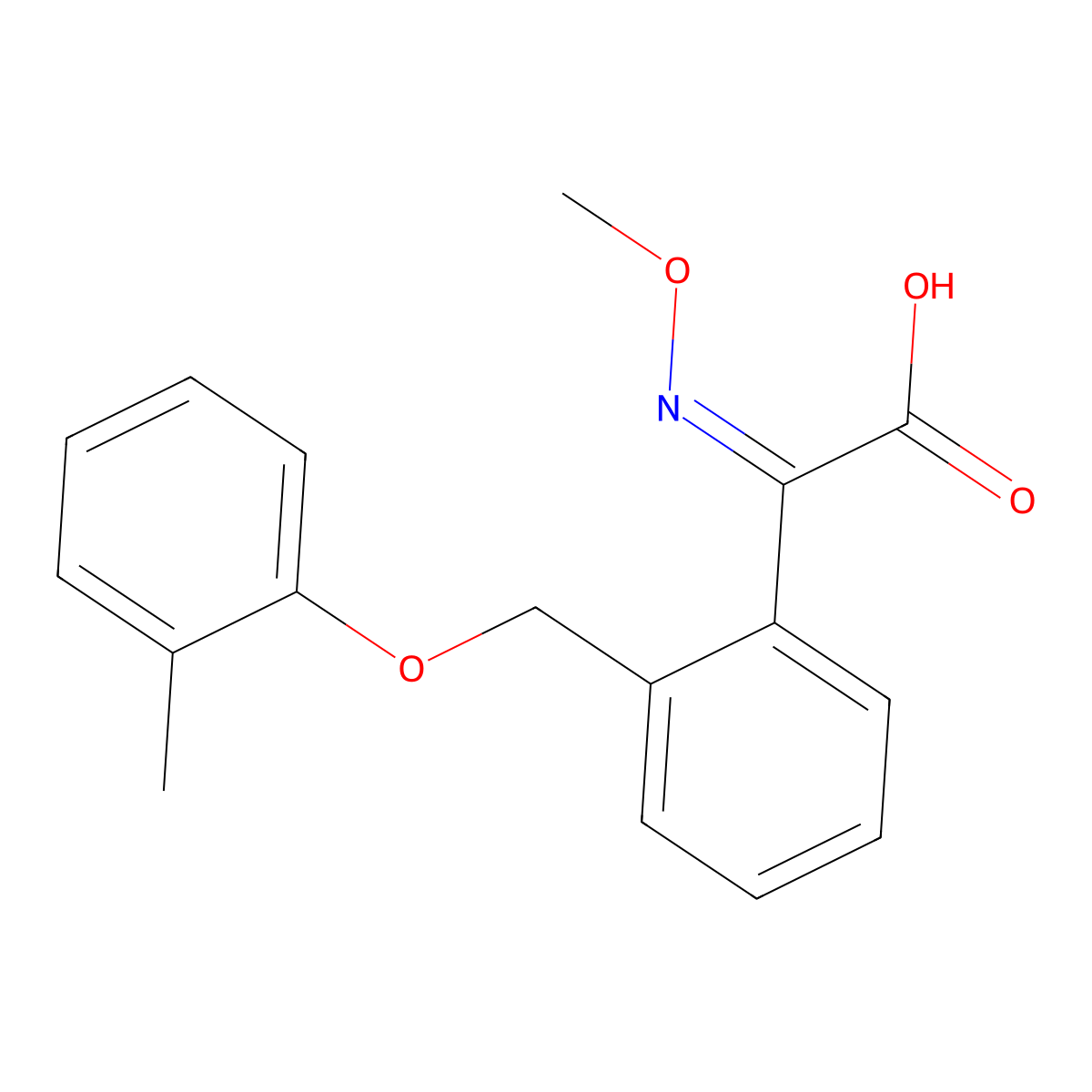 Kresoxim-methyl metabolote BF490-1 molecular structure, CAS 137169-29-0