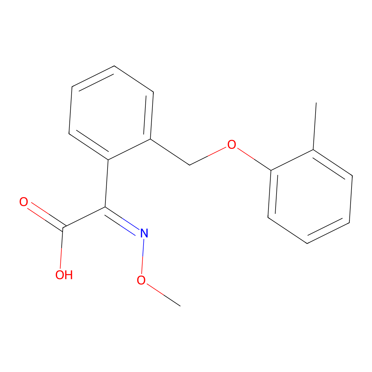 Kresoxim-methyl metabolote BF490-1 molecular structure, CAS 137169-29-0