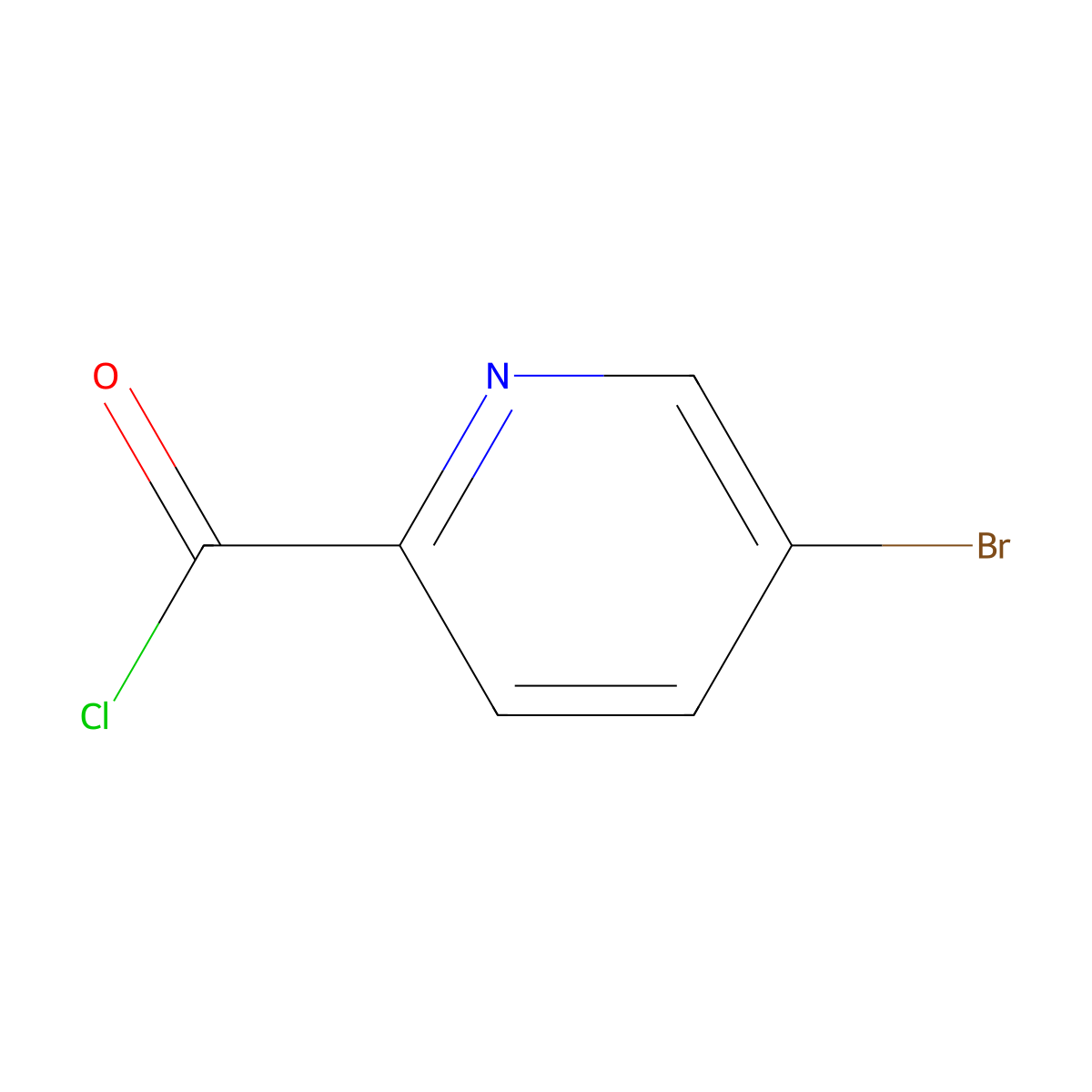 5-Bromo-pyridine-2-carbonyl chloride molecular structure, CAS 137178-88-2