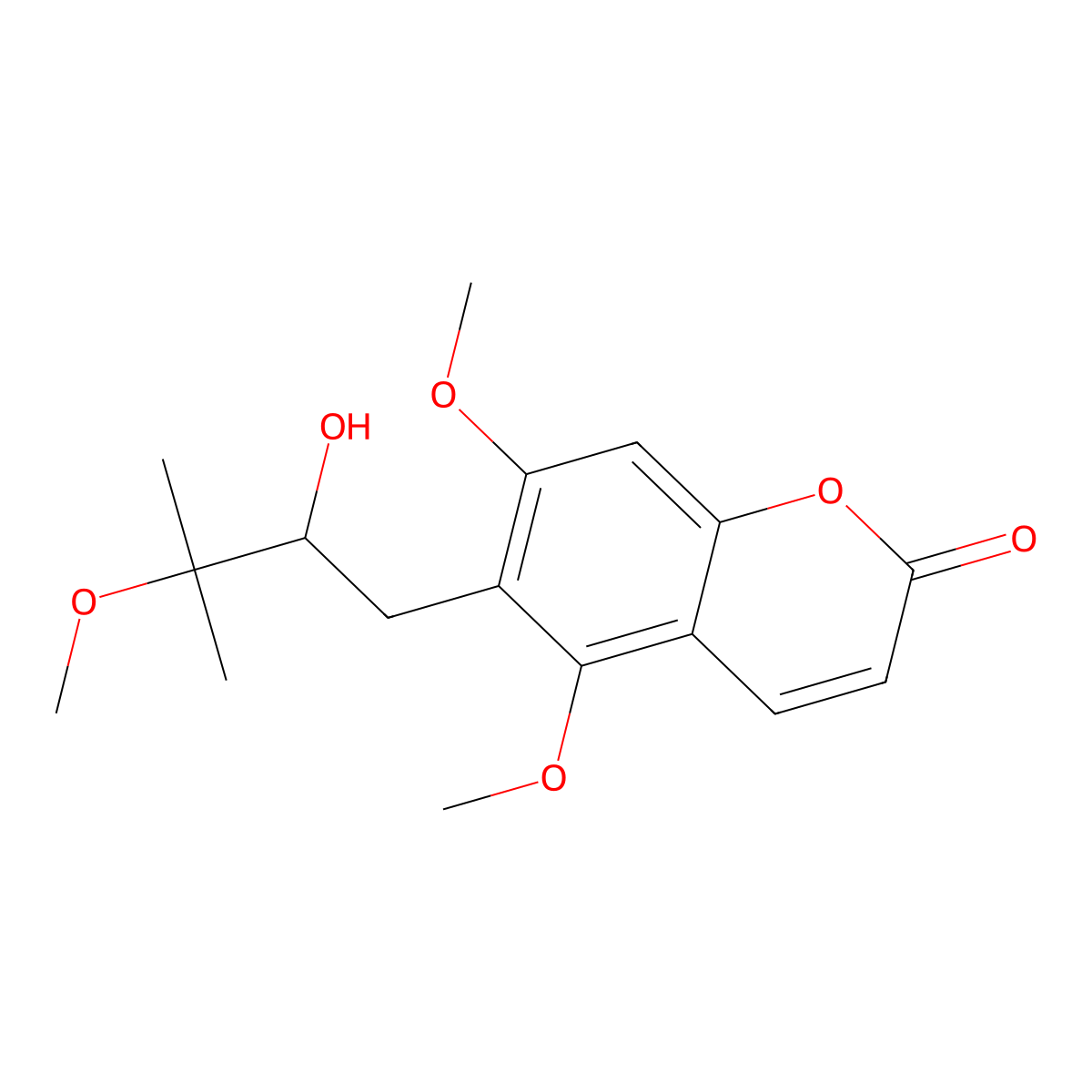 (+)-6-(2-Hydroxy-3-methoxy-3-methylbutyl molecular structure, CAS 137182-35-5