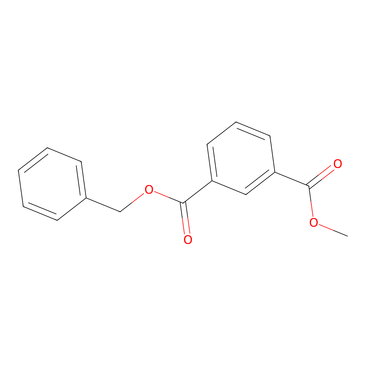 Benzyl methyl isophthalate molecular structure, CAS 1371856-10-8