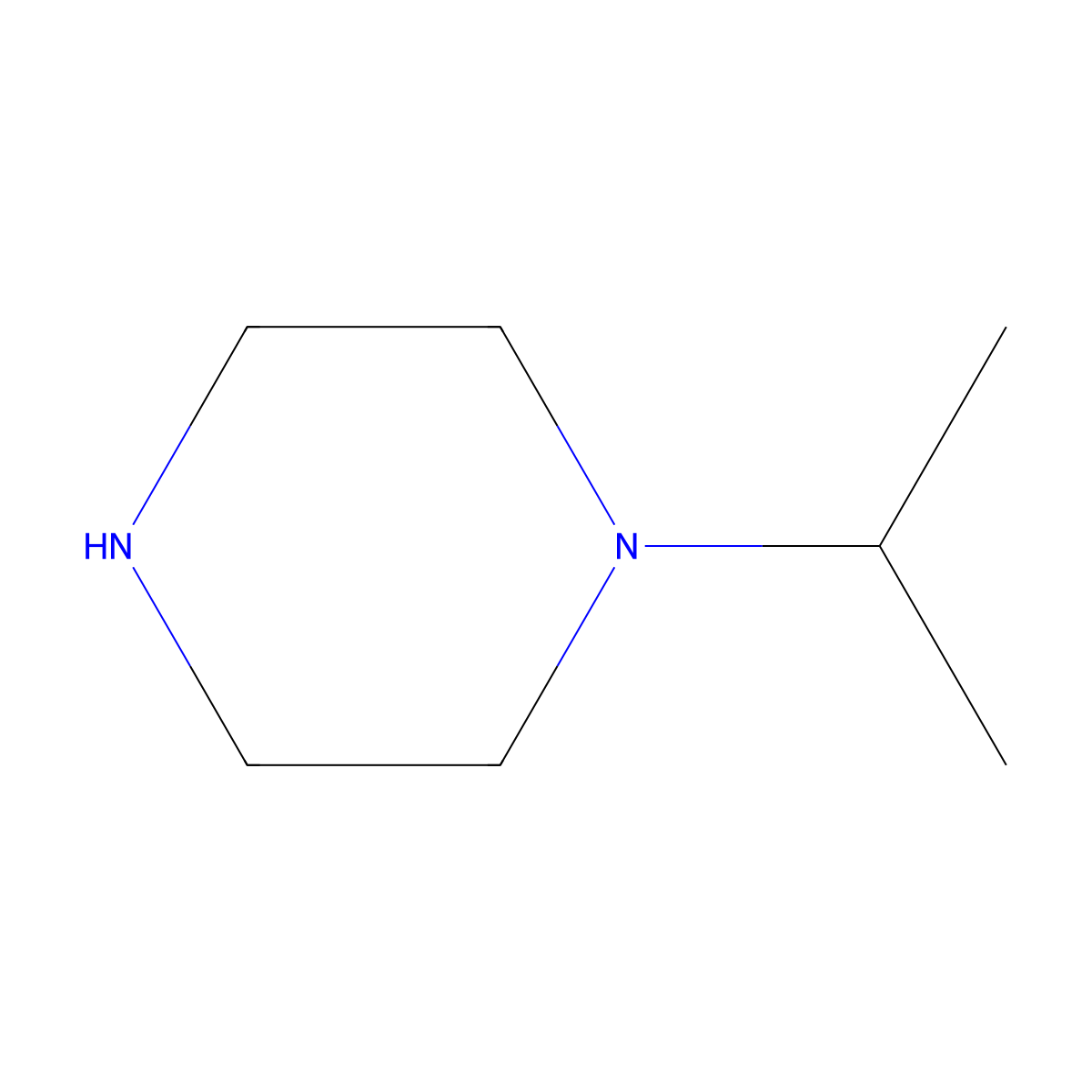 1-Isopropylpiperazine molecular structure, CAS 137186-14-2