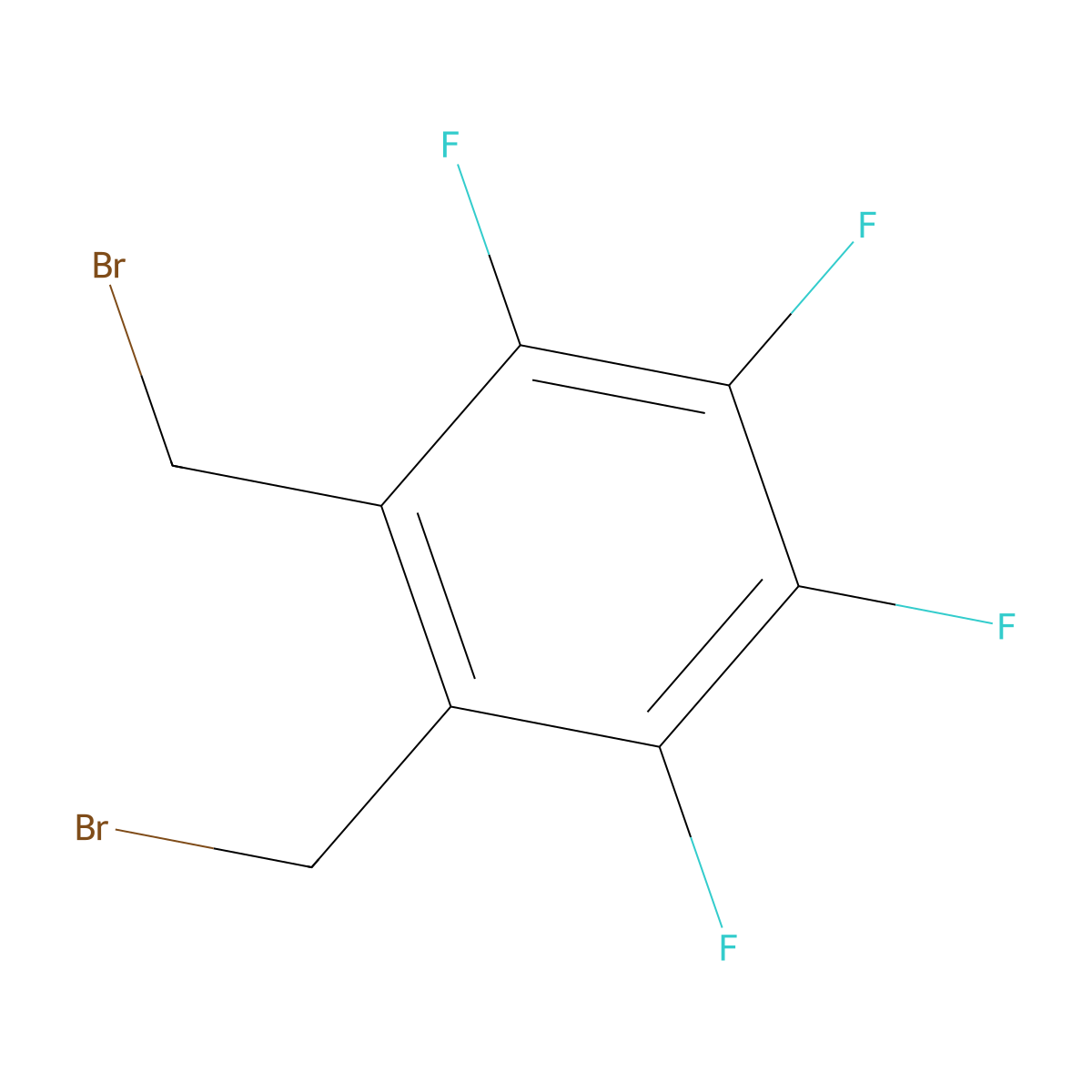1,2-Bis(bromomethyl)-3,4,5,6-tetrafluorobenzene molecular structure, CAS 13719-82-9