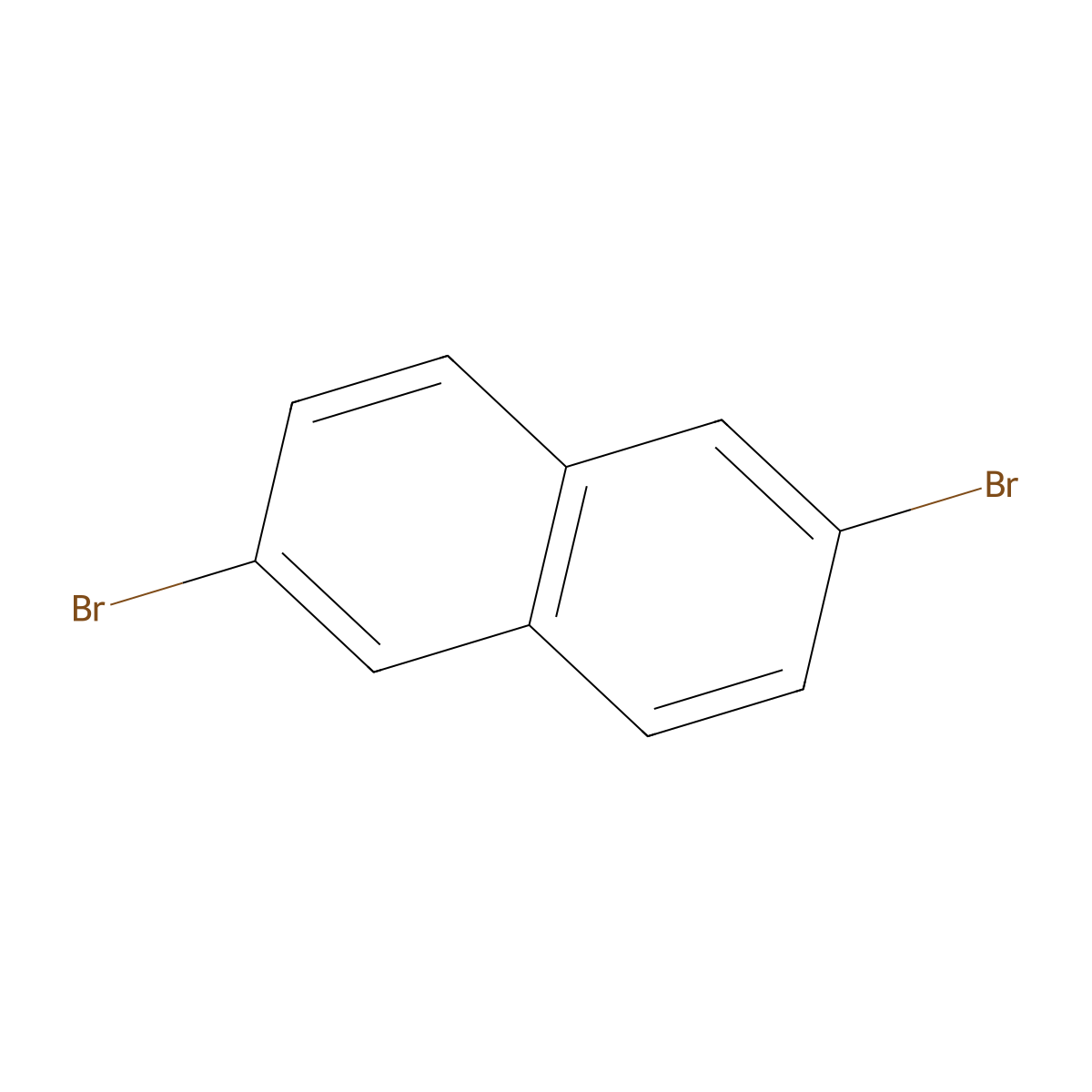 2,6-Dibromonaphthalene molecular structure, CAS 13720-06-4