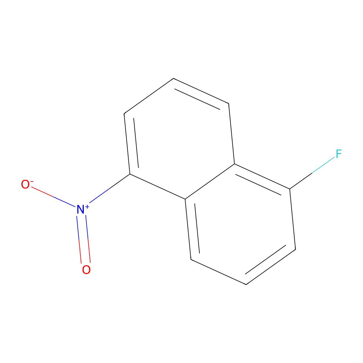 1-Fluoro-5-nitronaphthalene molecular structure, CAS 13720-44-0