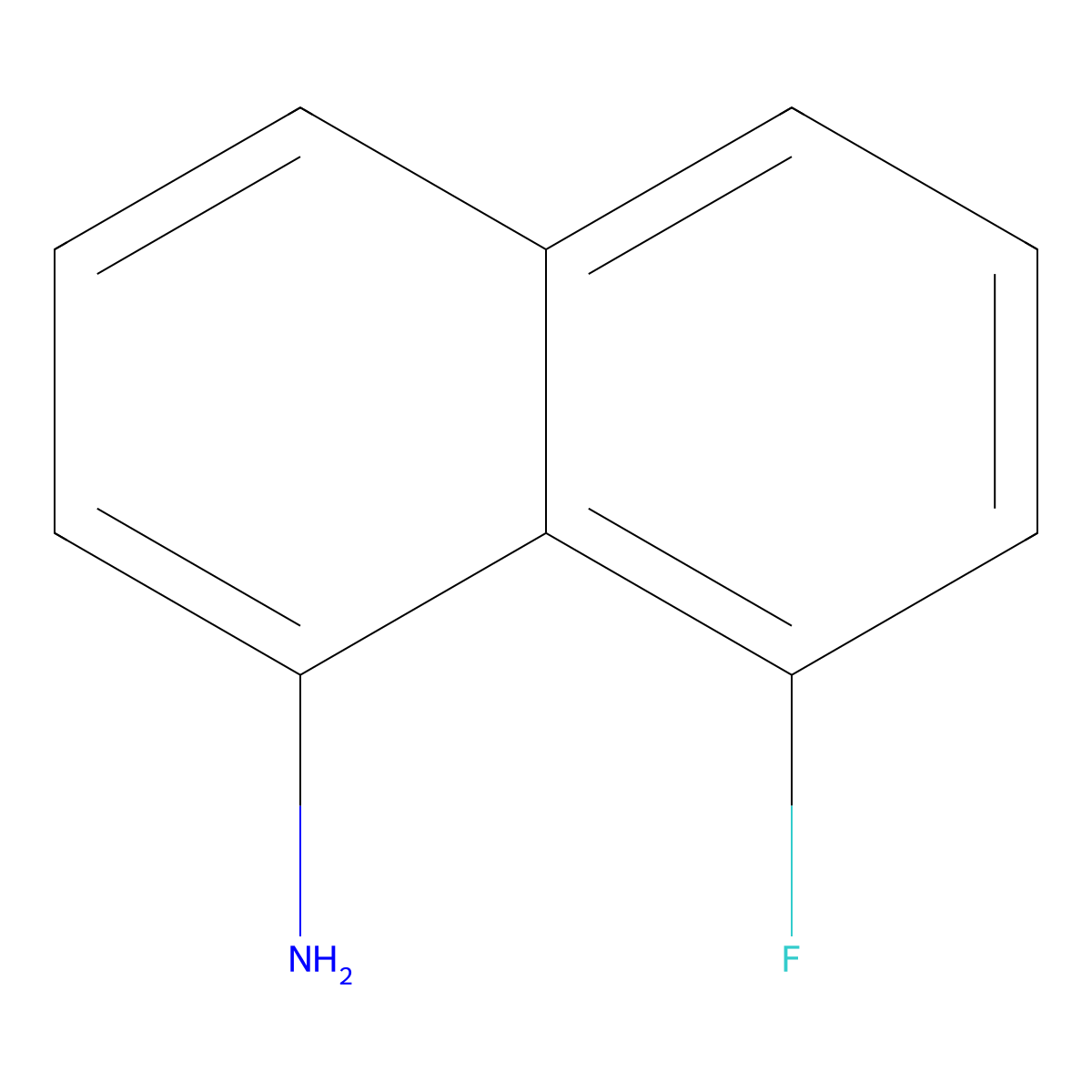 8-Fluoronaphthalen-1-amine molecular structure, CAS 13720-52-0