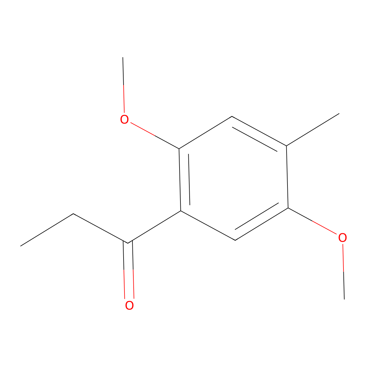 1-(2,5-Dimethoxy-4-methylphenyl)-1-propanone molecular structure, CAS 13720-53-1