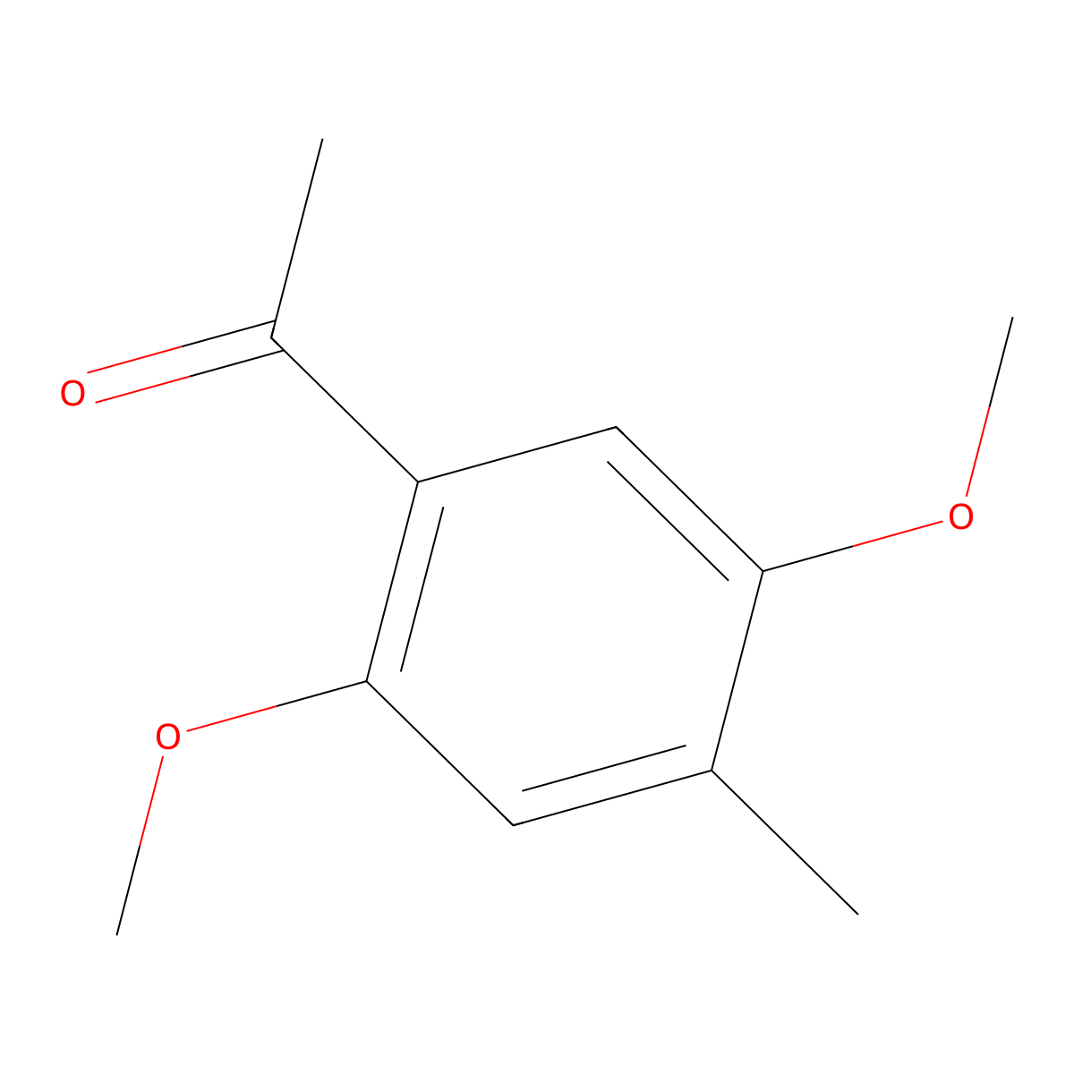 2',5'-Dimethoxy-4'-methylacetophenone molecular structure, CAS 13720-58-6