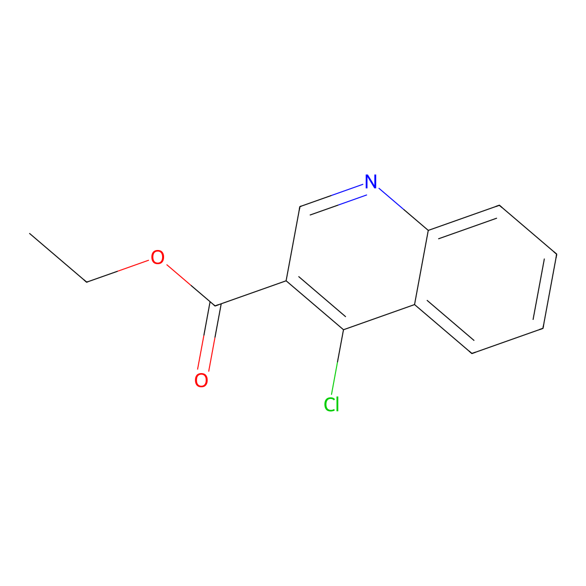 Ethyl 4-Chloroquinoline-3-carboxylate molecular structure, CAS 13720-94-0