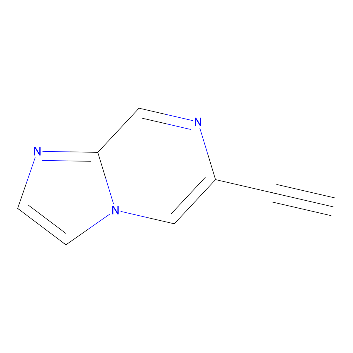 6-Ethynylimidazo[1,2-a]pyrazine molecular structure, CAS 1372096-41-7