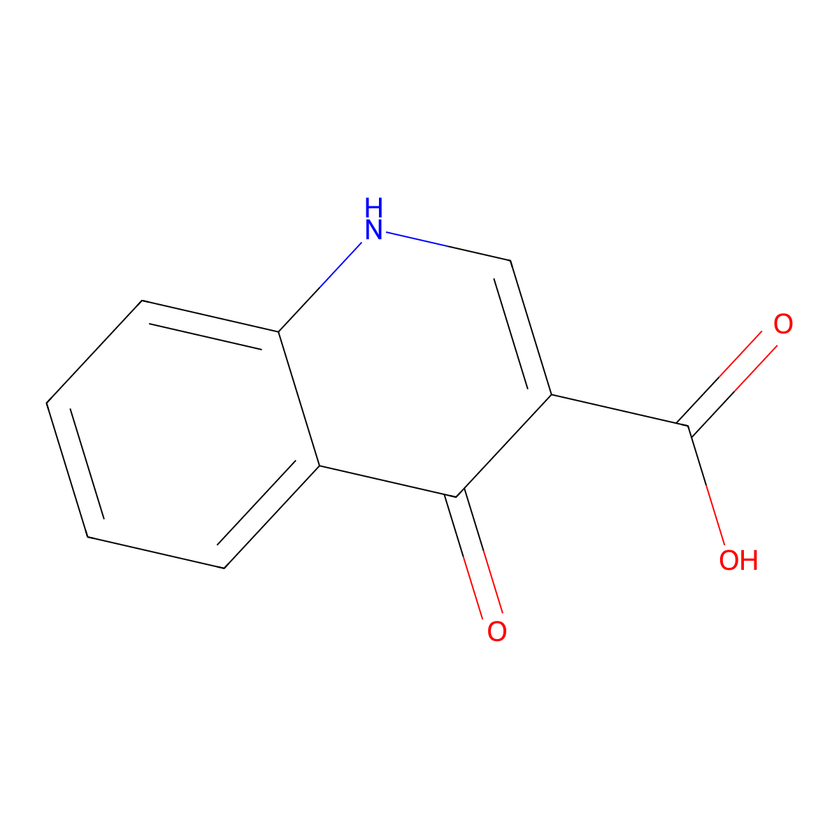 4-Quinolone-3-carboxylic acid molecular structure, CAS 13721-01-2