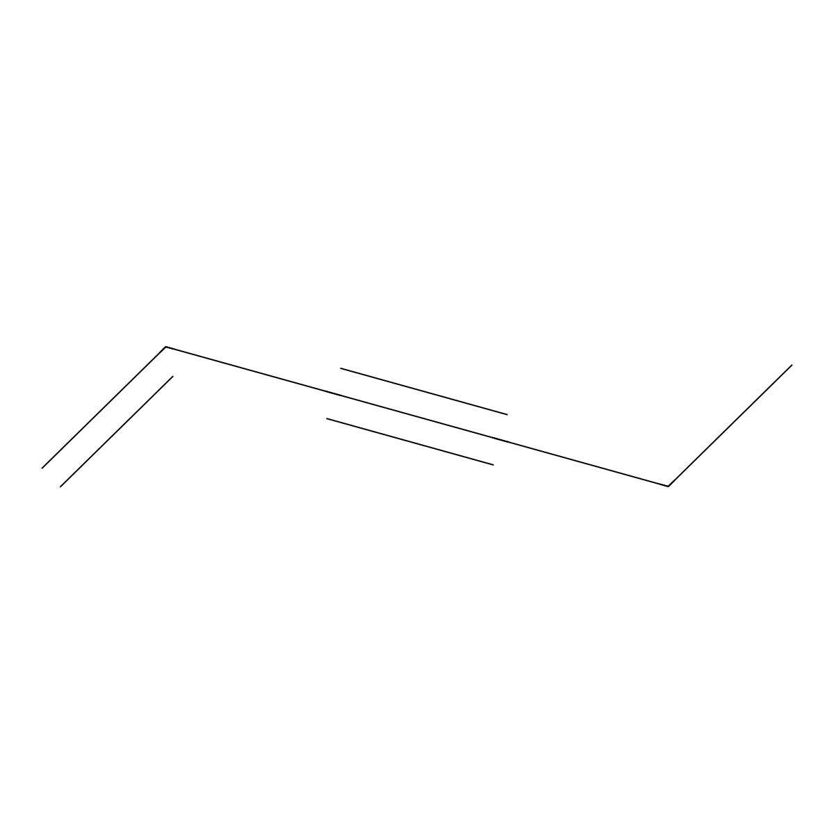 1-Hexen-3-yne molecular structure, CAS 13721-54-5