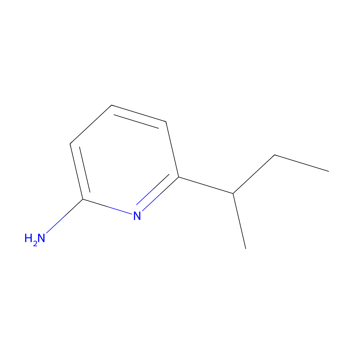 6-(Sec-butyl)pyridin-2-amine molecular structure, CAS 1372124-74-7