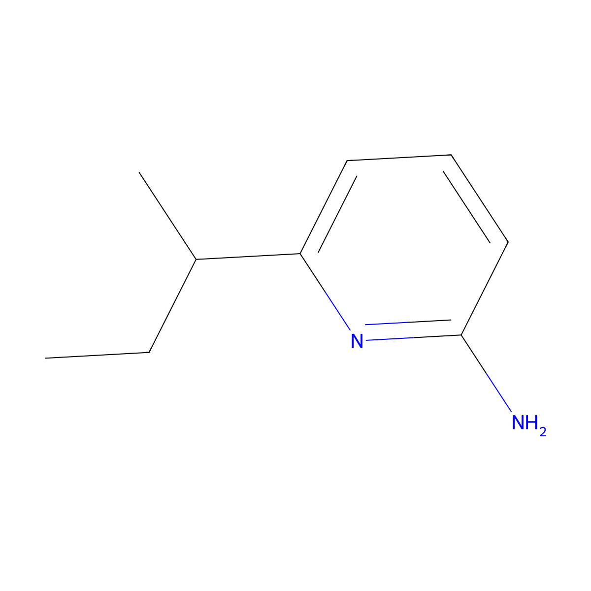 6-(Sec-butyl)pyridin-2-amine molecular structure, CAS 1372124-74-7