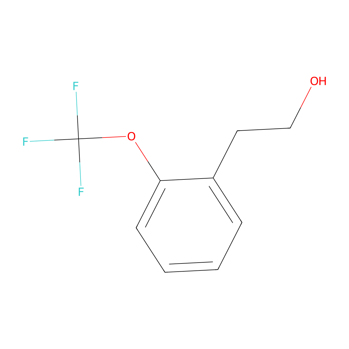 2-(2-(Trifluoromethoxy)phenyl)ethan-1-ol molecular structure, CAS 137218-27-0