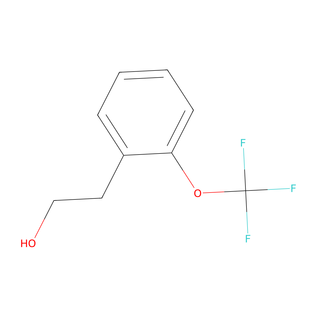 2-(2-(Trifluoromethoxy)phenyl)ethan-1-ol molecular structure, CAS 137218-27-0