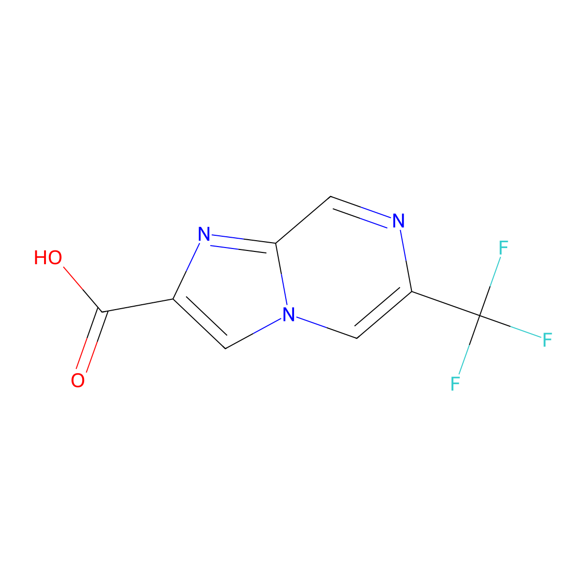 6-(Trifluoromethyl)imidazo[1,2-a]pyrazine-2-carboxylic acid molecular structure, CAS 1372197-49-3