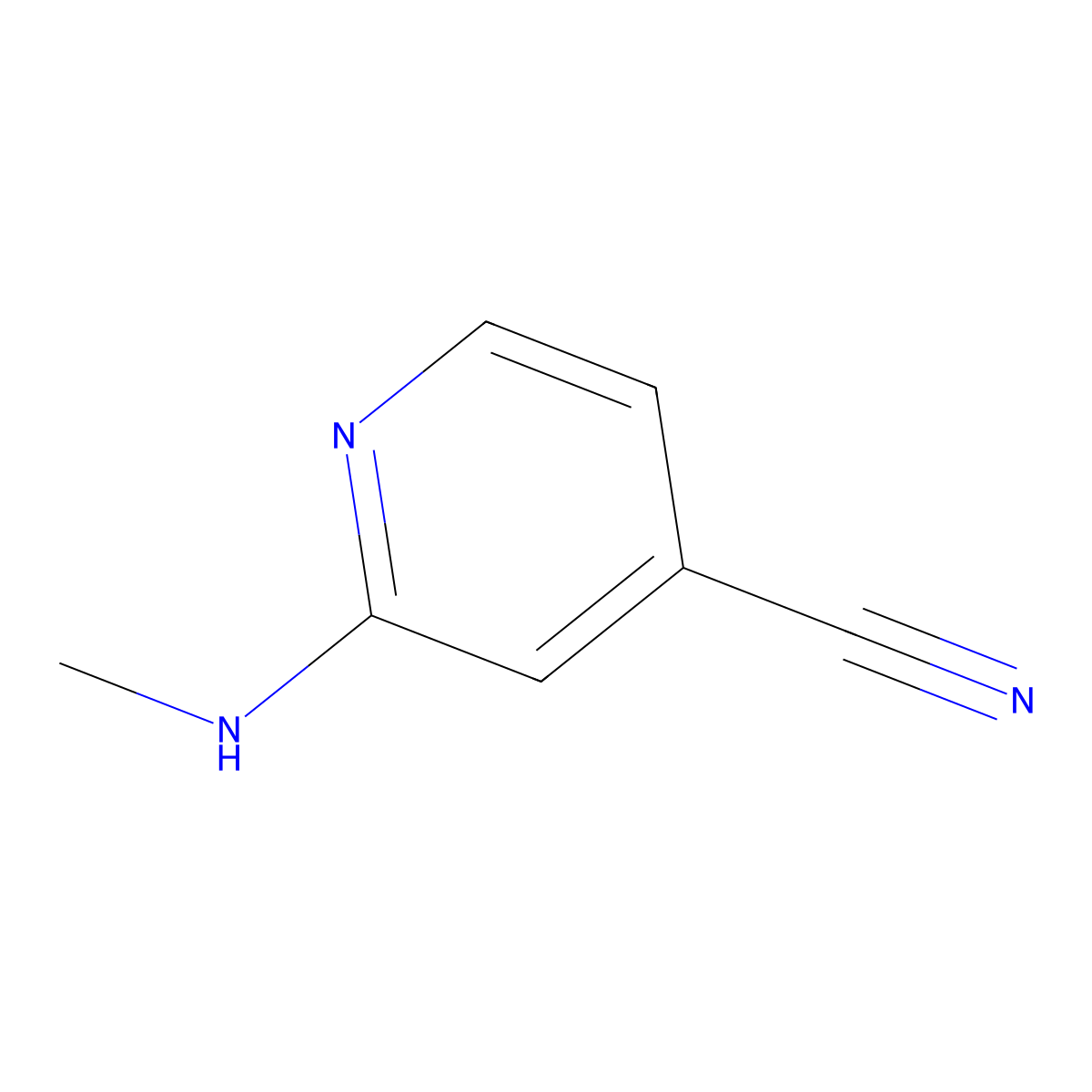 2-(Methylamino)pyridine-4-carbonitrile molecular structure, CAS 137225-13-9