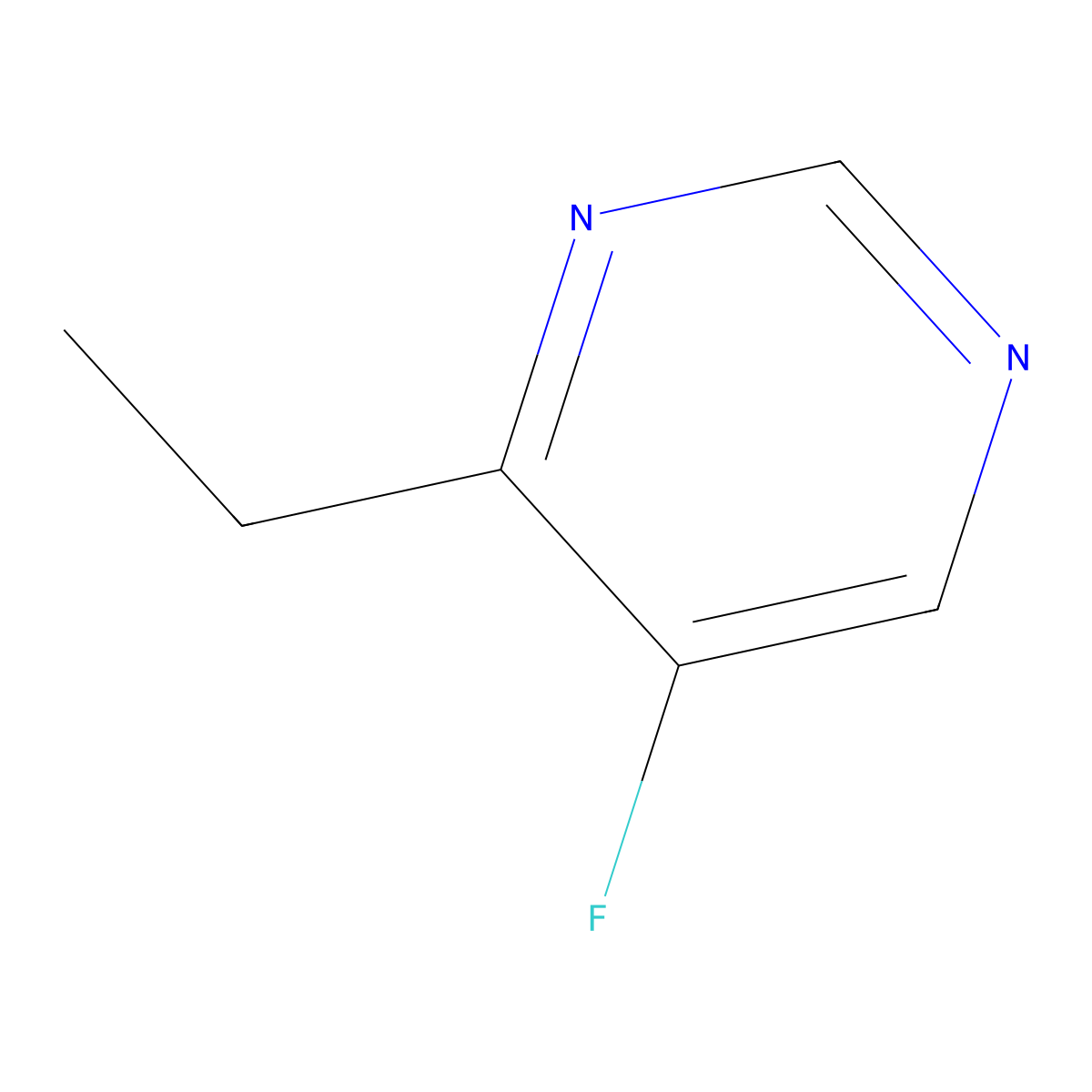 4-Ethyl-5-fluoropyrimidine molecular structure, CAS 137234-88-9