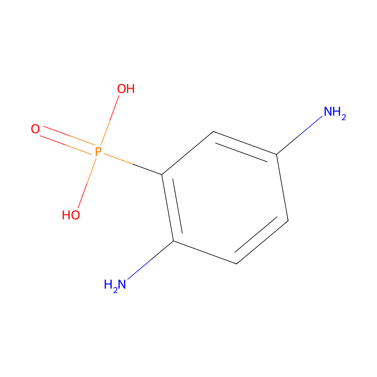 (2,5-Diaminophenyl)phosphonic acid molecular structure, CAS 1372402-27-1