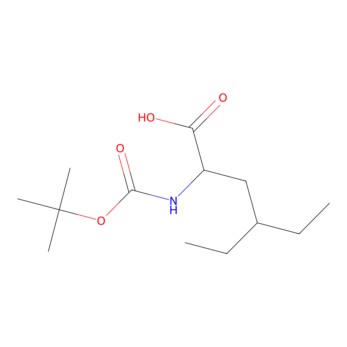N-Boc-4-ethyl-L-norleucine molecular structure, CAS 1372404-73-3