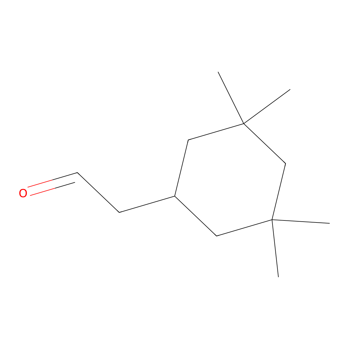 2-(3,3,5,5-Tetramethylcyclohexyl)acetaldehyde molecular structure, CAS 1372520-65-4