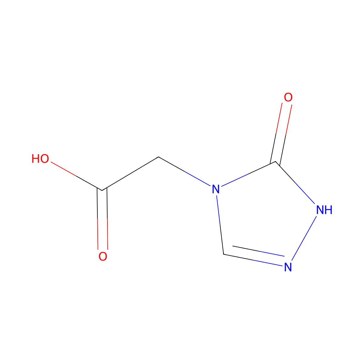 2-(5-oxo-4,5-dihydro-1H-1,2,4-triazol-4-yl)acetic acid molecular structure, CAS 1372557-29-3