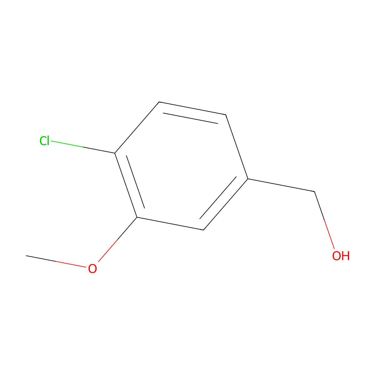 (4-Chloro-3-methoxyphenyl)methanol molecular structure, CAS 13726-17-5