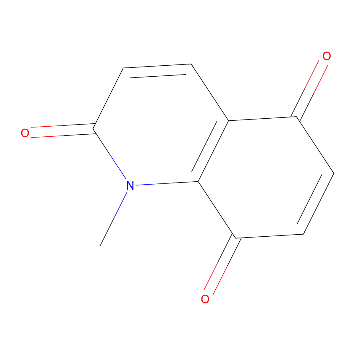 1-Methylquinoline-2,5,8(1H)-trione molecular structure, CAS 137265-26-0