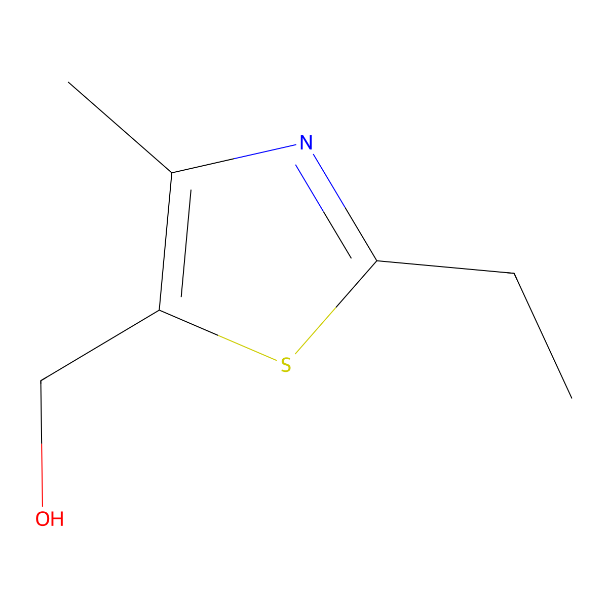 (2-Ethyl-4-methyl-1,3-thiazol-5-yl)methanol molecular structure, CAS 137267-28-8