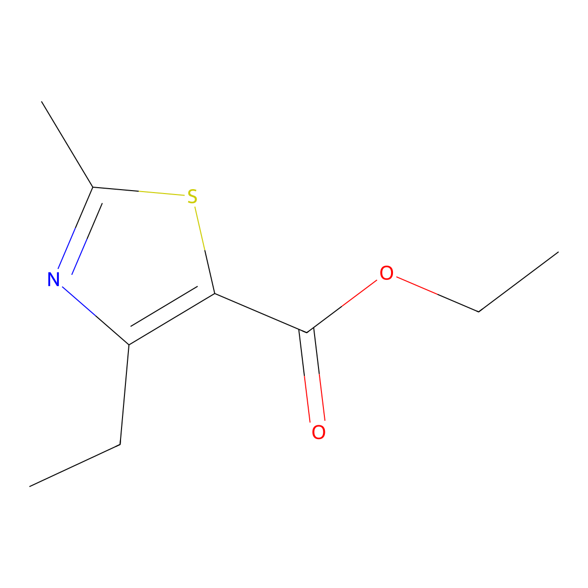 Ethyl 4-ethyl-2-methylthiazole-5-carboxylate molecular structure, CAS 137267-40-4