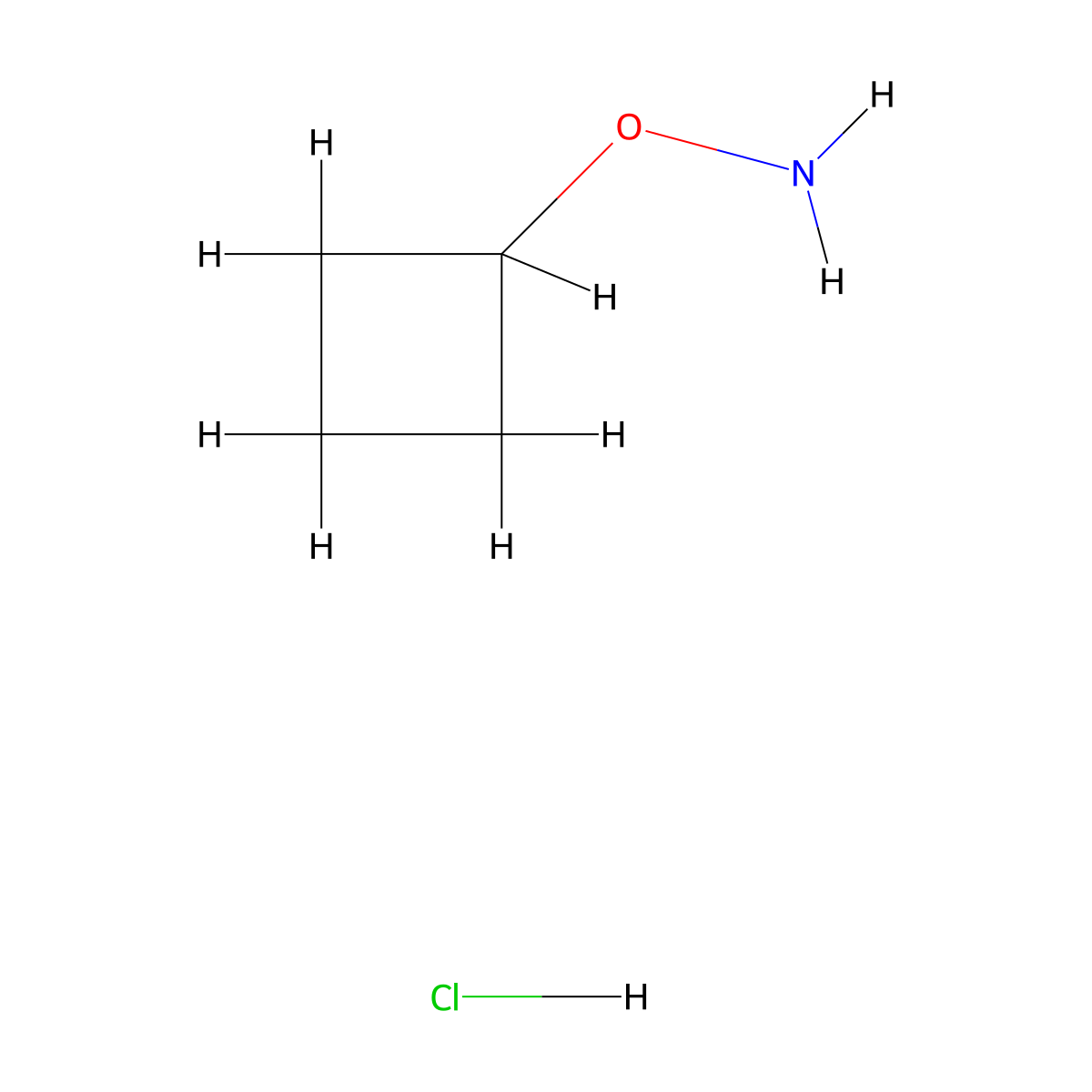O-Cyclobutyl-hydroxylamine hydrochloride molecular structure, CAS 137270-23-6
