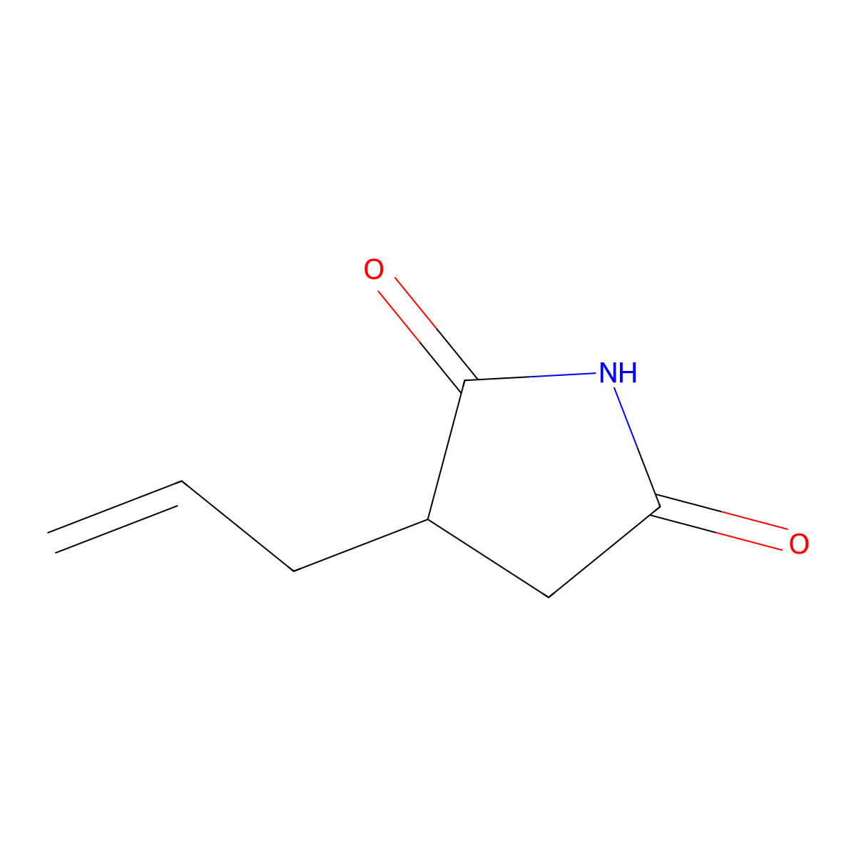 3-(Prop-2-en-1-yl)pyrrolidine-2,5-dione molecular structure, CAS 137271-81-9