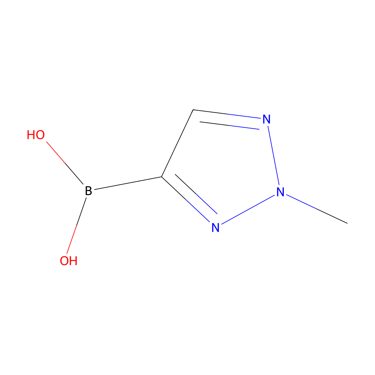 (2-Methyl-2H-1,2,3-triazol-4-yl)boronic acid molecular structure, CAS 1372713-72-8