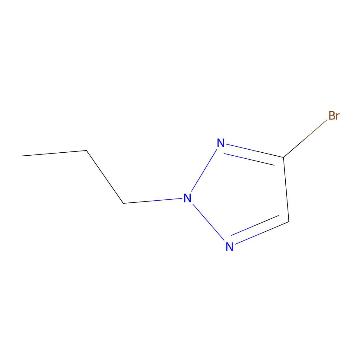 4-Bromo-2-propyl-2H-1,2,3-triazole molecular structure, CAS 1372713-86-4