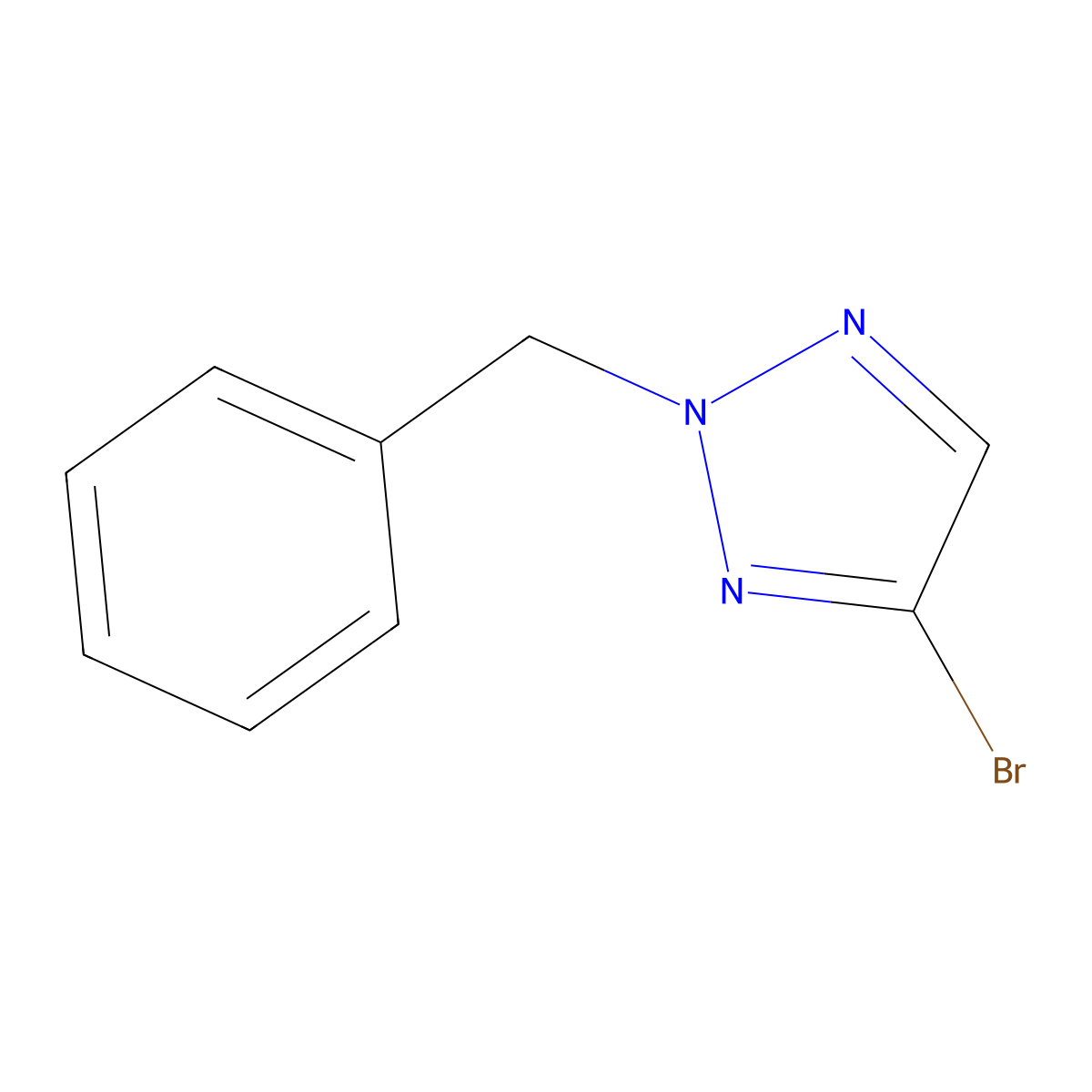 2-Benzyl-4-bromo-2H-1,2,3-triazole molecular structure, CAS 1372713-88-6