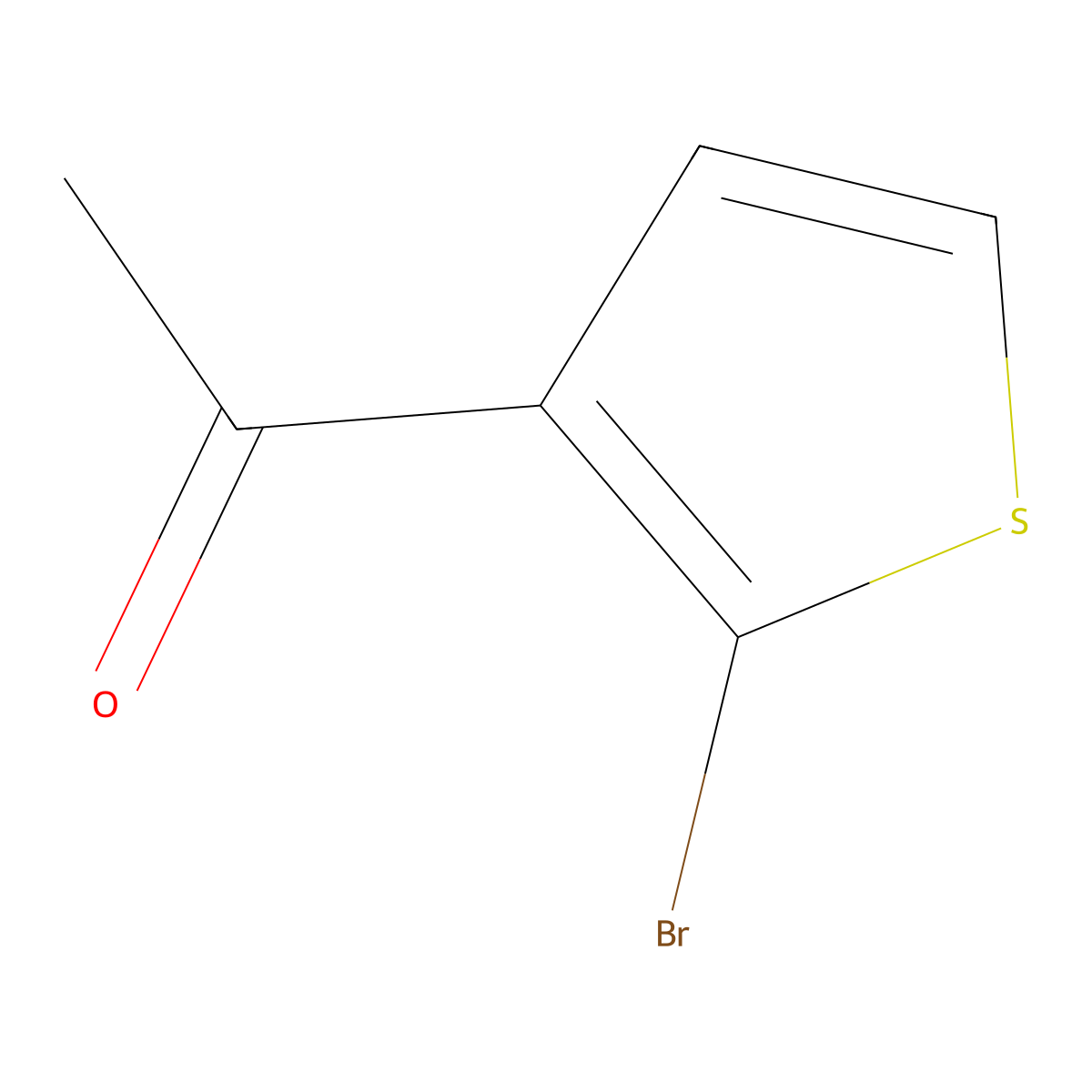 1-(2-Bromothiophen-3-yl)ethan-1-one molecular structure, CAS 137272-68-5