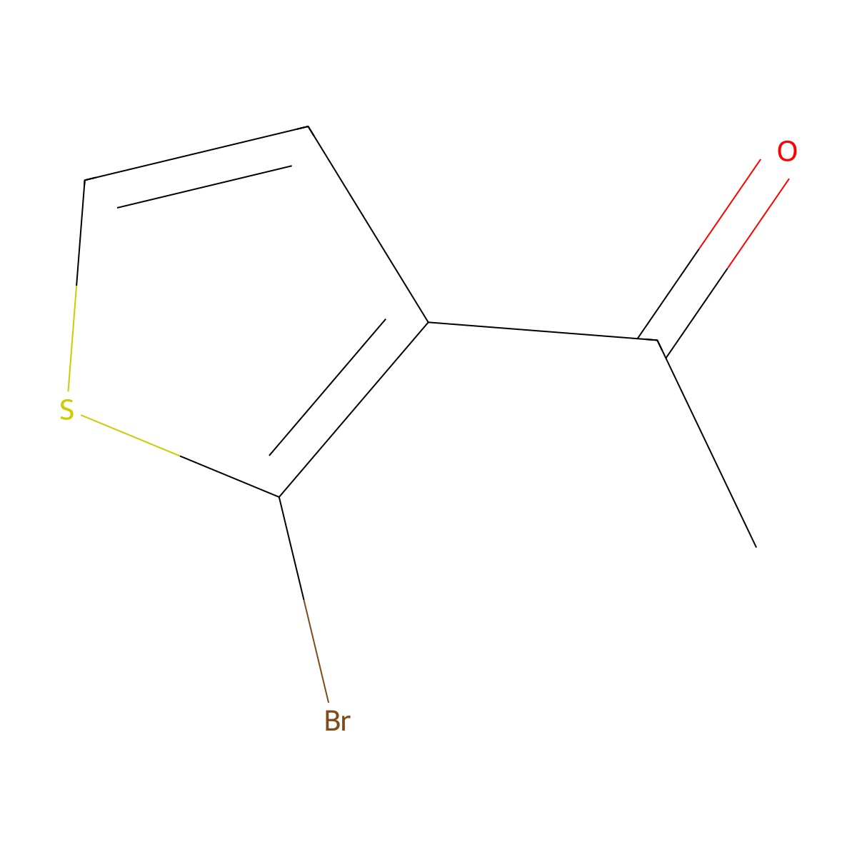 1-(2-Bromothiophen-3-yl)ethan-1-one molecular structure, CAS 137272-68-5
