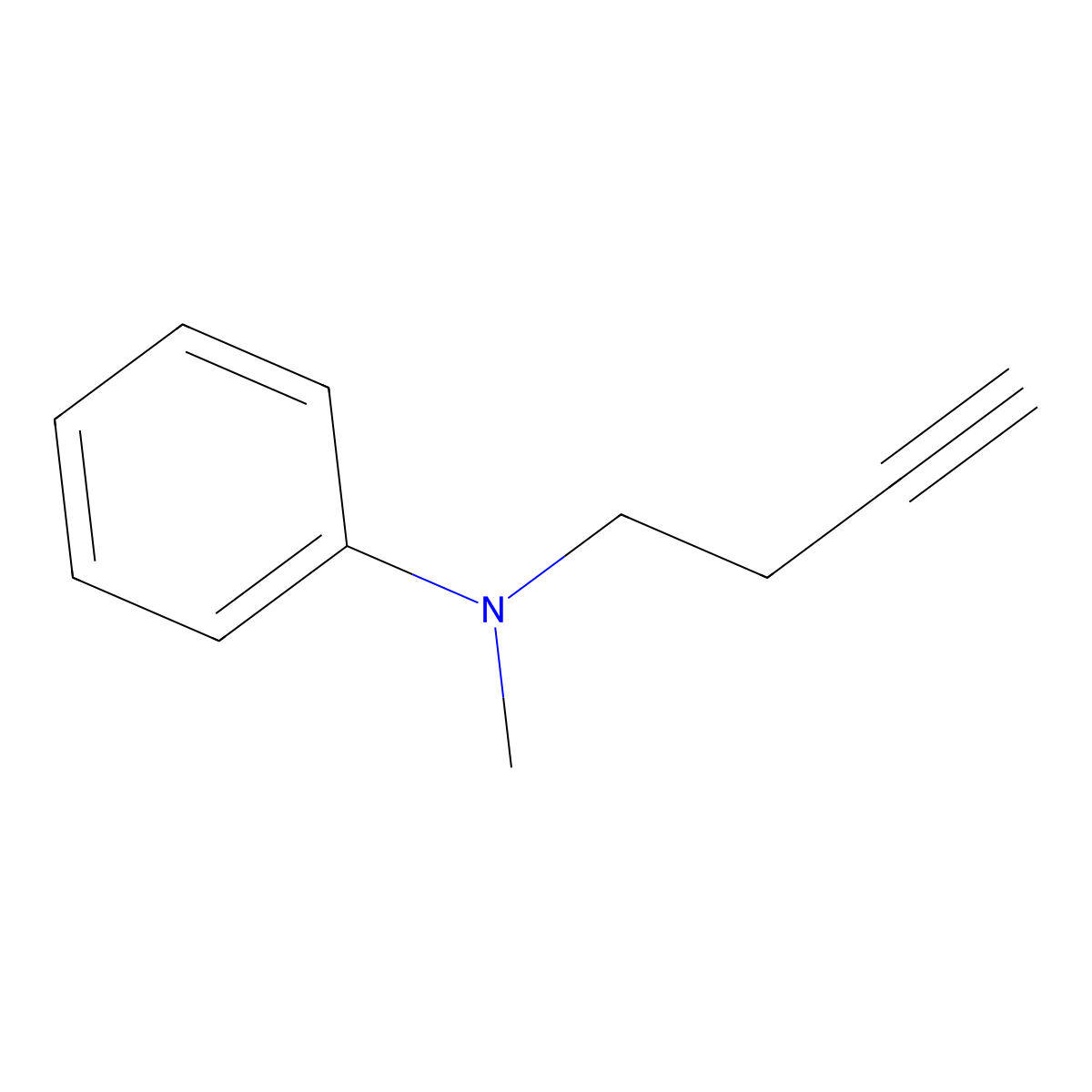 Benzenamine, N-3-butynyl-N-methyl- molecular structure, CAS 137273-33-7