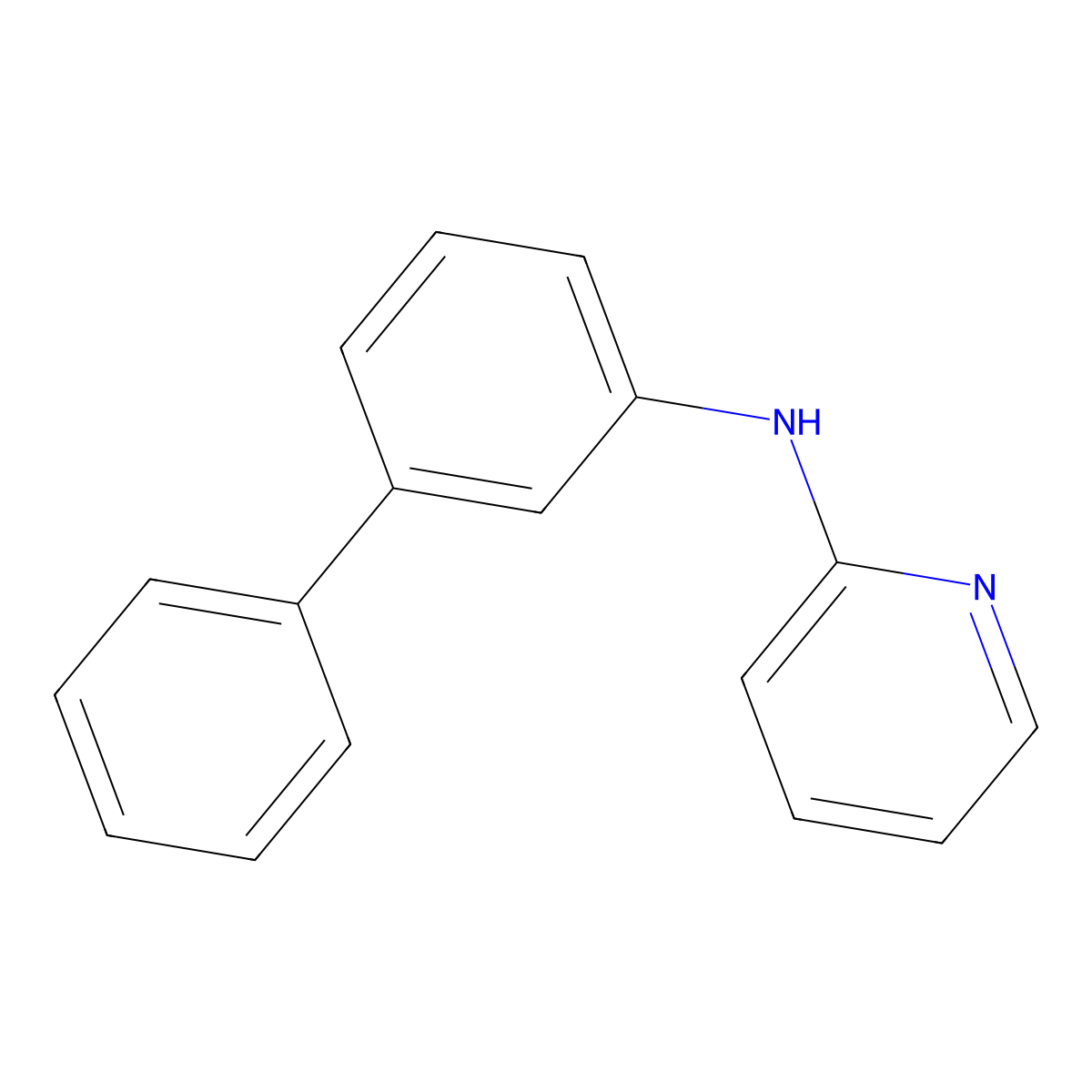 N-([1,1'-Biphenyl]-3-yl)pyridin-2-amine molecular structure, CAS 1372779-42-4